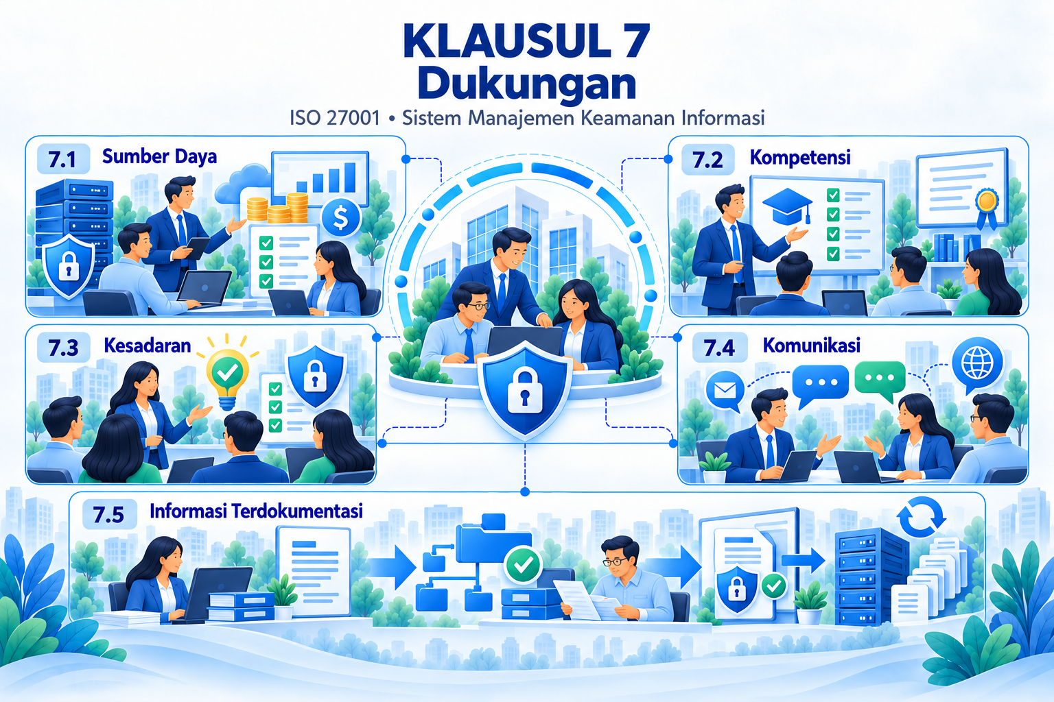 SMKI sesuai ISO 27001:2022 Klausul 7 tentang Dukungan